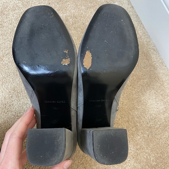 Like New Grey Suede Ankle Boots, Charles David 8.5 - Picture 5 of 6
